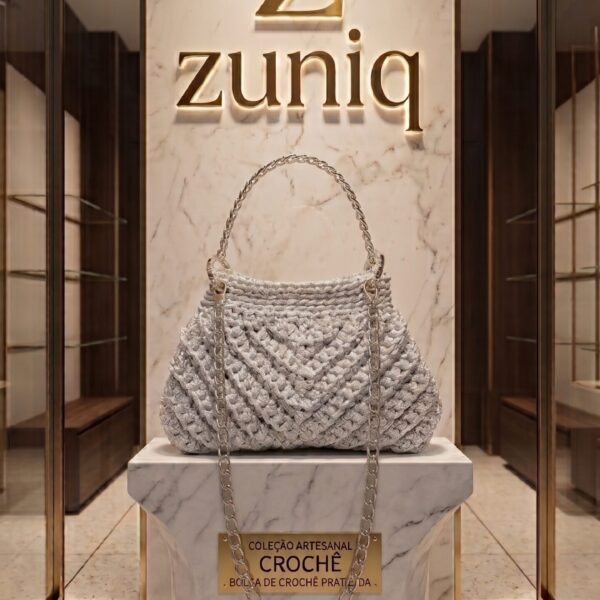 Bolsa de CrochĂȘ ZuniQ Cristal