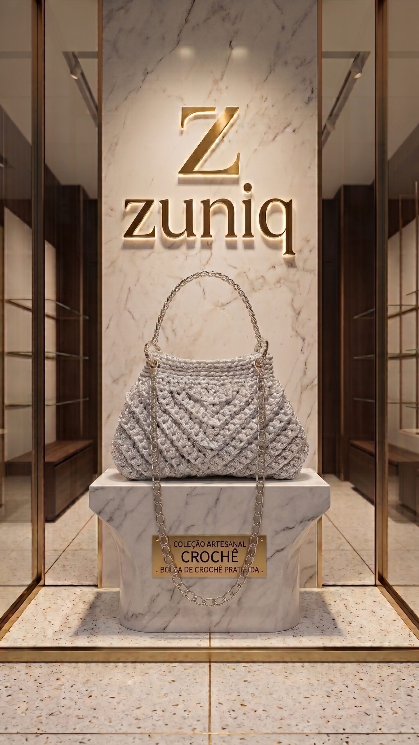Bolsa de Crochê ZuniQ Cristal