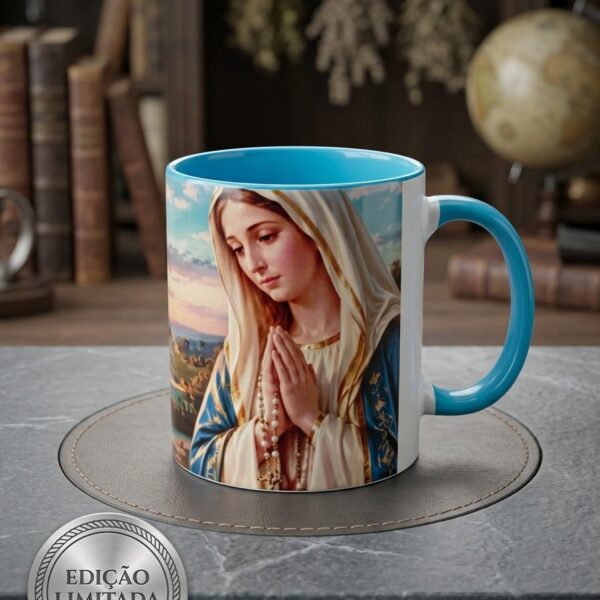 Caneca de Porcelana Personalizada Religiosa 325ml | ZuniQ - Nossa Senhora Do Rosario