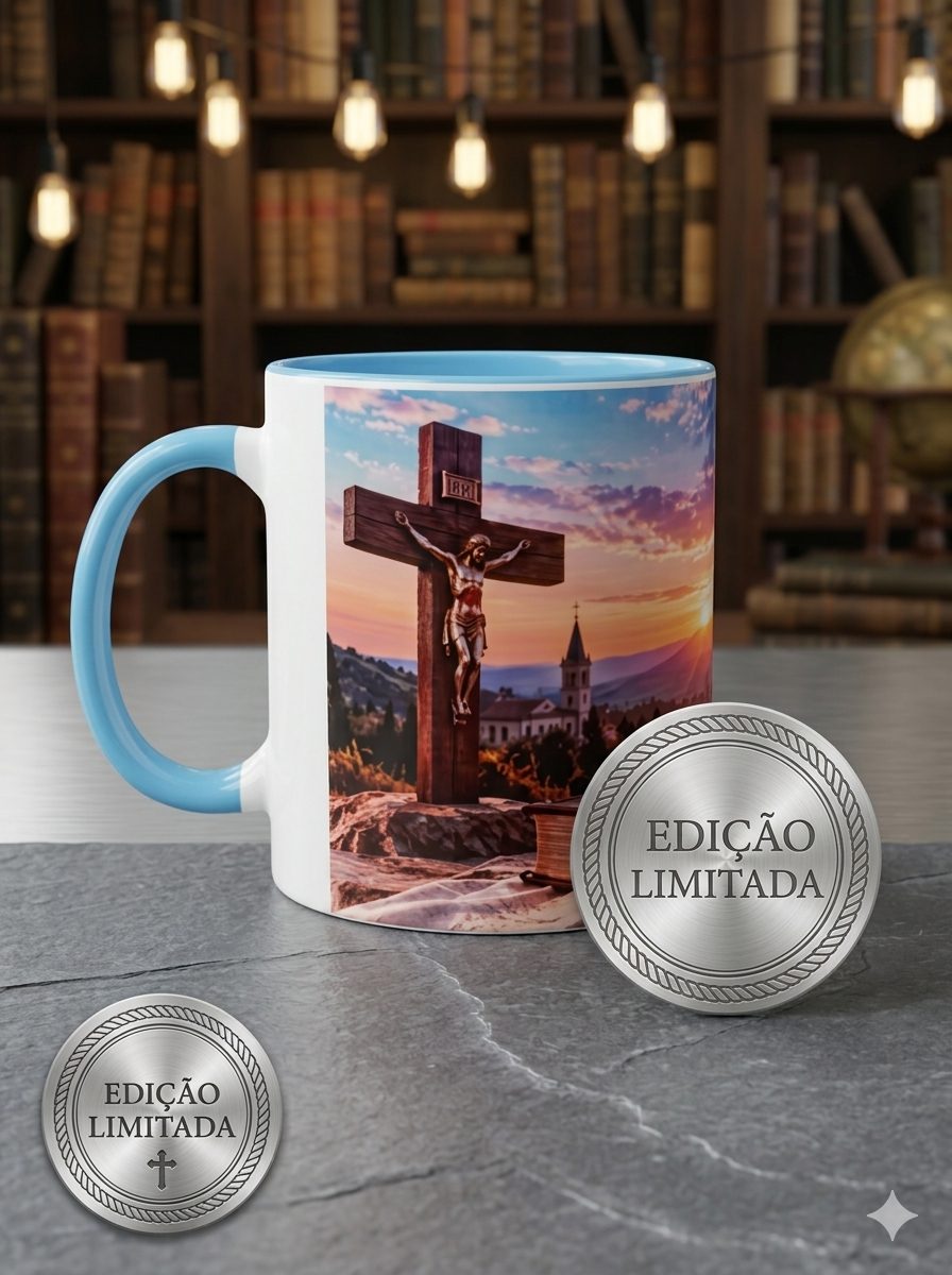 Caneca de Porcelana Personalizada Religiosa 325ml | ZuniQ - Nossa Senhora Do Rosario - Imagem 3