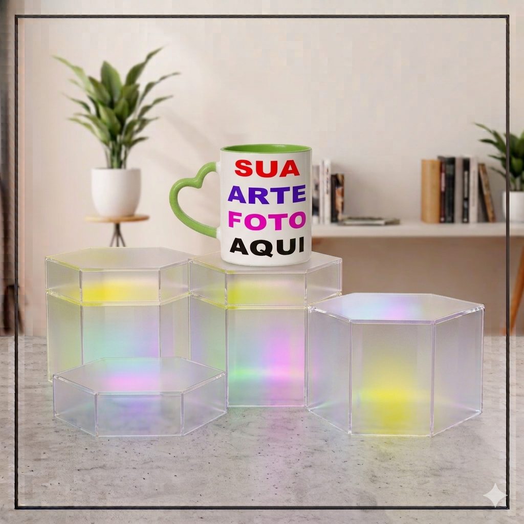 Caneca de Porcelana Personalizavel-Coloridas-Alça Coração 325ml | ZuniQ - Imagem 4