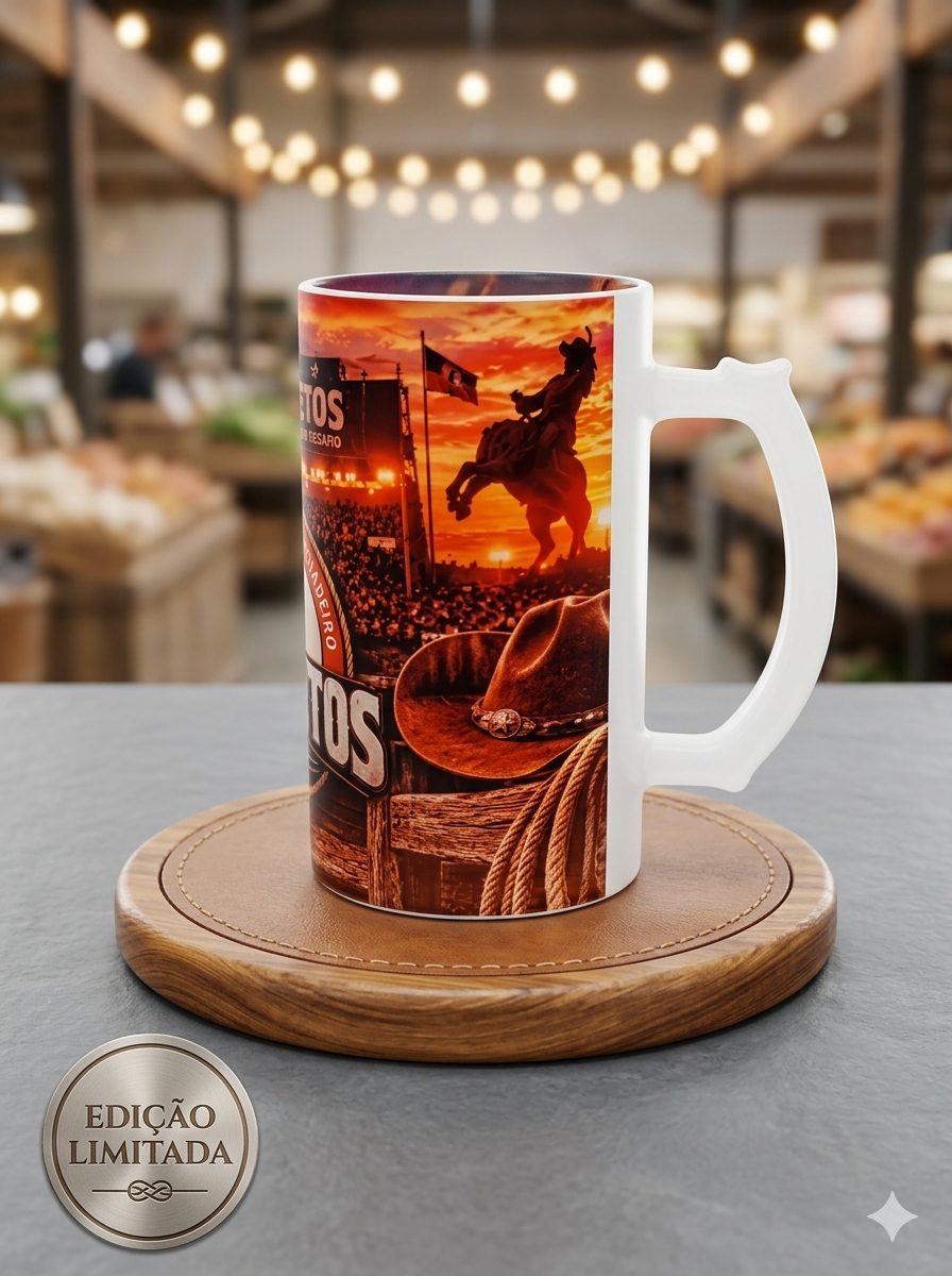 Caneca de Chopp Personalizada Barretos - Vidro Jateado 460ml | ZuniQ - Imagem 2
