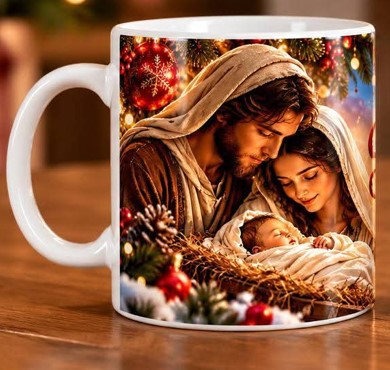 caneca personalizada natal