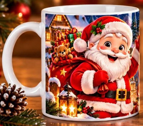 caneca personalizada natal